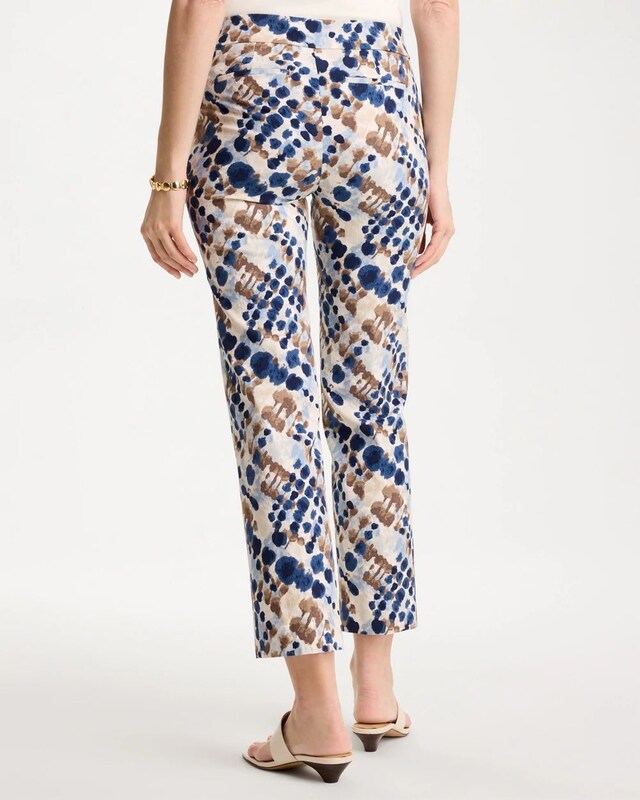 Printed Brigitte Straight Crop Pant - image 3